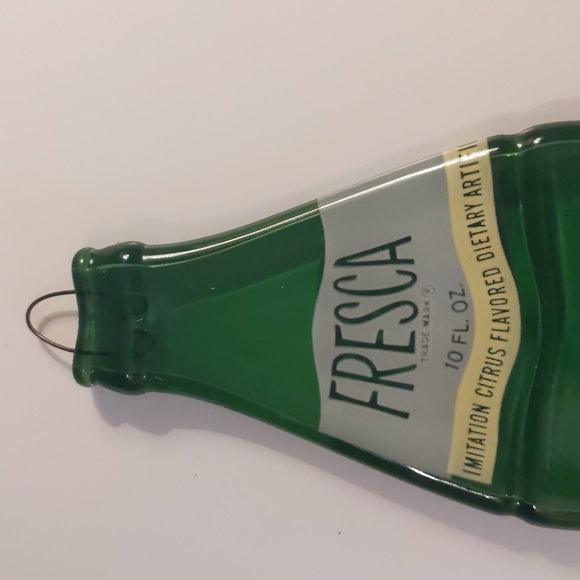 Flattened/ Melted Fresca Soda Bottle hanging Decor/ Spoon Rest - Picture 4 of 8